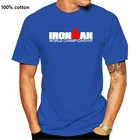 Новая мужская черная футболка для триатлона IRONMAN, размеры от S до 3XL