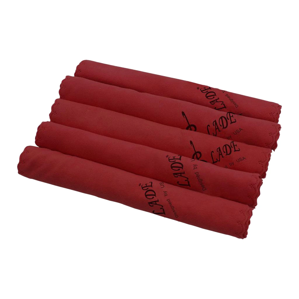 

5x Cotton Polishing Cloth Cleaning Cloth for Musical Instruments, Guitar, Violin