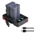 Фотовспышка BP511 BP511A аккумулятор + встроенное USB двойное зарядное устройство со светодиодной подсветкой для Canon G6 G5 G3 G2 G1 EOS 300D 50D 40D 30D 20D 5D