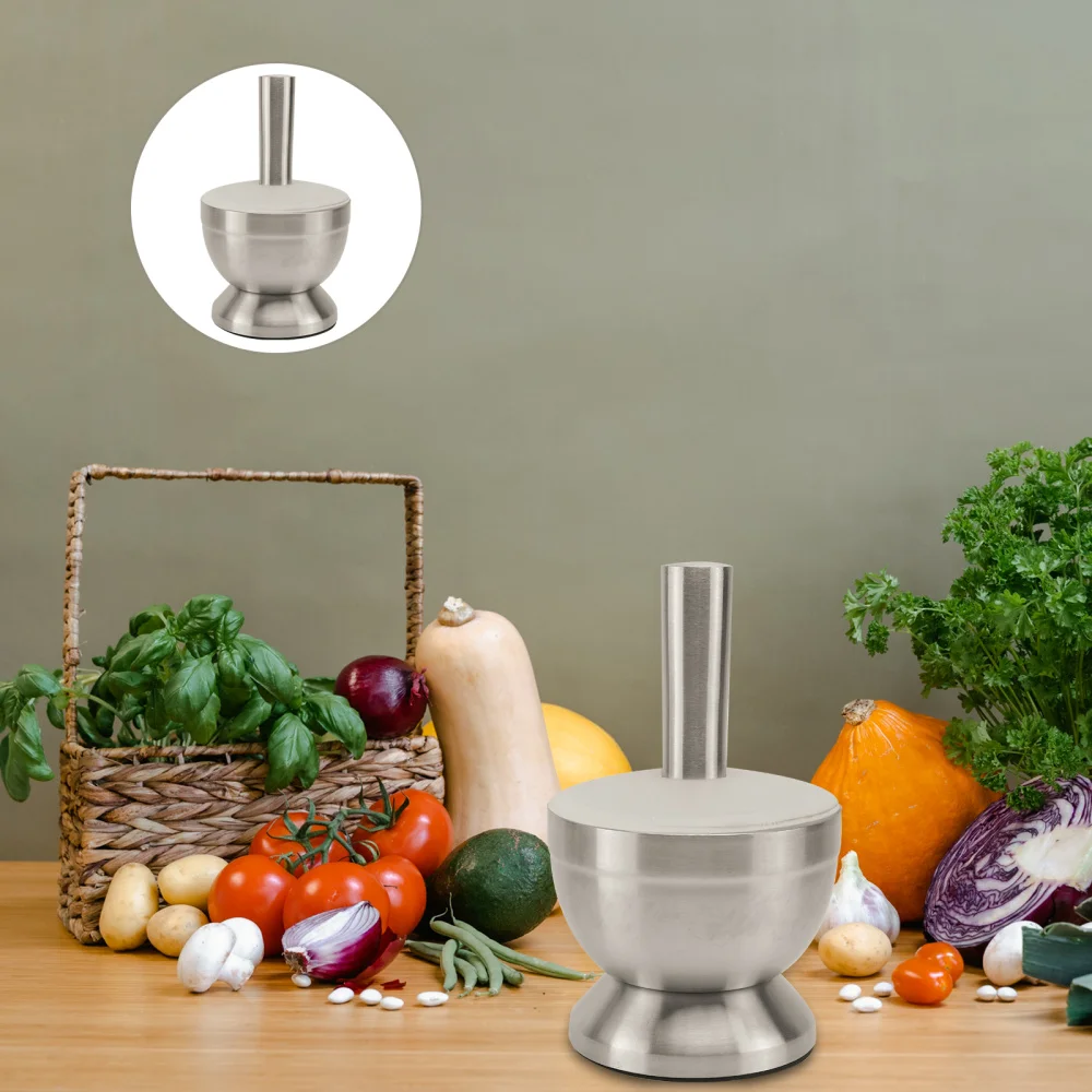 

1 Set Manual Garlic Masher Practical Garlic Crusher Stainless Steel Kitchenware