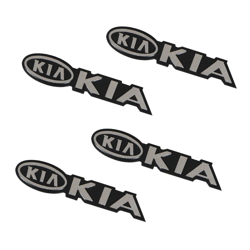 4 шт. 3D алюминиевый динамик стерео значок эмблема наклейка для Kia rio ceed sportage cerato soul