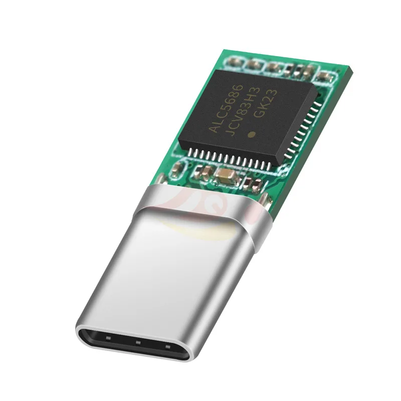 Type C штекер USB разъем с чипом ALC5686 312bit 384 кГц DIY припой адаптер мобильный телефон