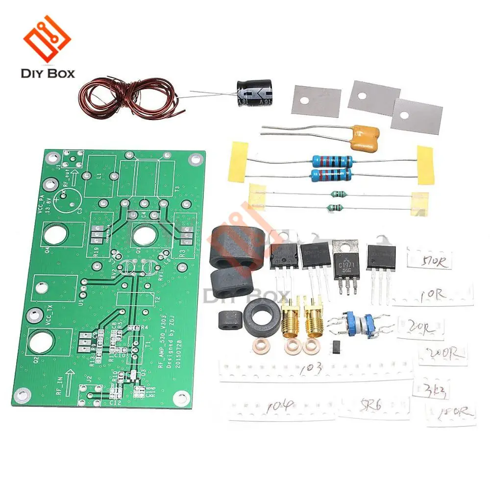 Модуль усилителя мощности SSB линейный 45 Вт DIY Kit CW FM HF Radio Transceiver Shortwave Receiver Sound on.