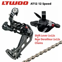 ltwoo at12 1x12 speed rear derailleurs 12s trigger shifter chains for mtb bike suit compatible with m9100 m8100 m7100 eagle