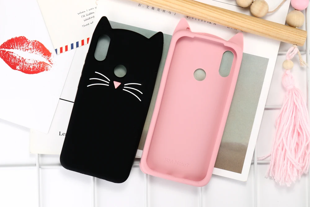 Чехол для Xiao mi Red mi Note 7 6 5 Pro чехол s Red mi 6A 5A 3D милый Кот силиконовый чехол Xiaomi mi 8 9 SE Lite Pocophone F1 чехол-бампер