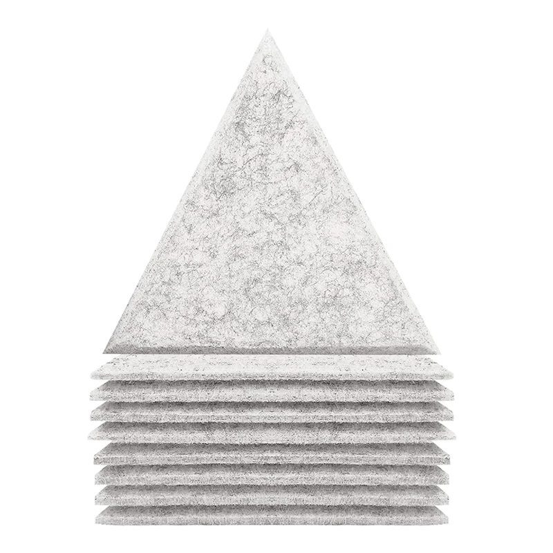 

24Pack Acoustic Panel,Soundproofing Wall Panel,High Density Sound Absorbing Panel,Triangle Wedge Sound Insulation Tile