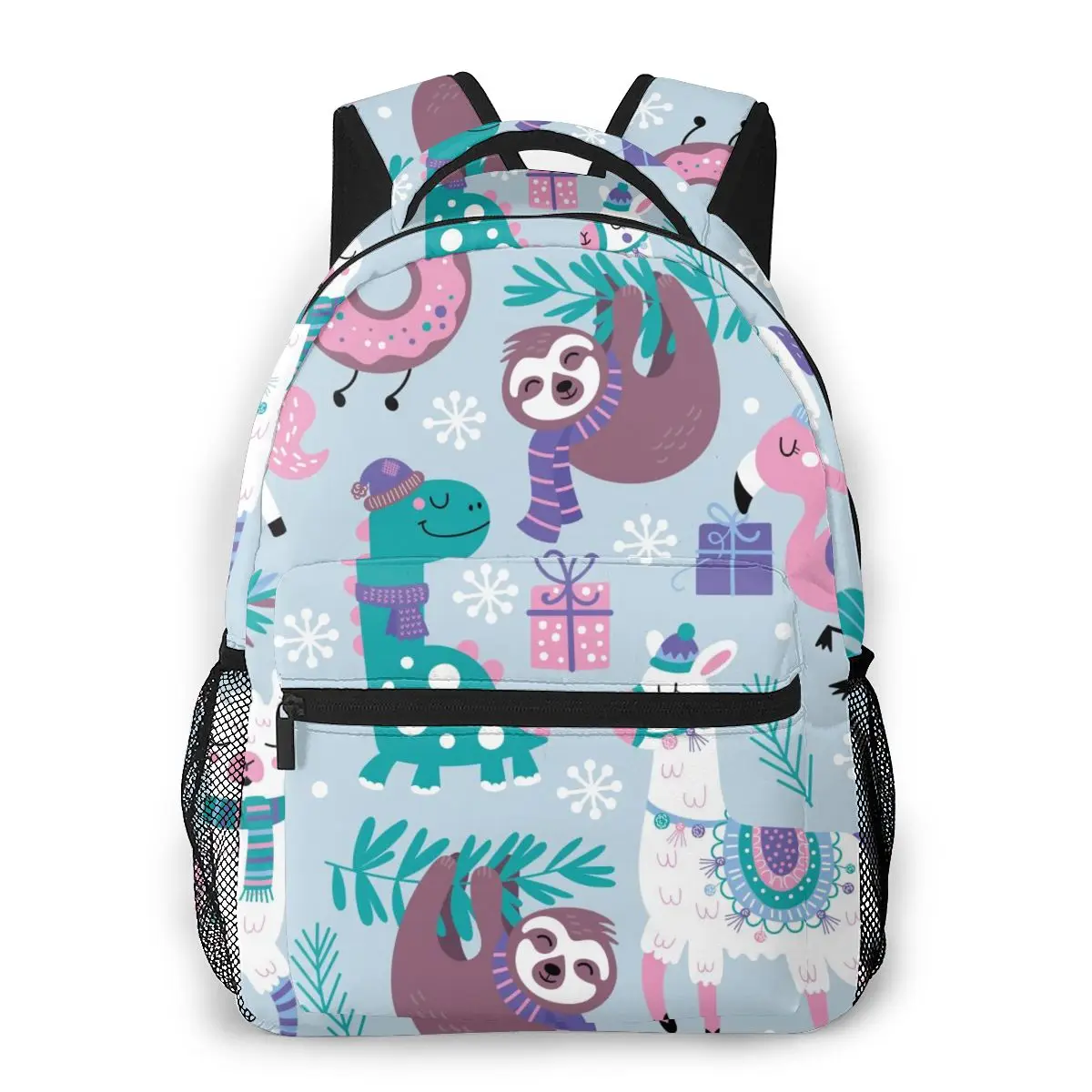 Детский рюкзак OLN для девочек подростков зимний Яркий Дорожный ранец ноутбука с