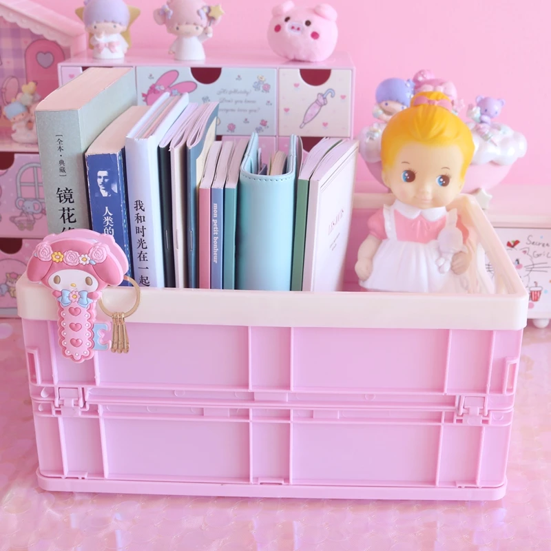 Hello kitty большая Мелодия пластиковая коробка для хранения Органайзер одежды