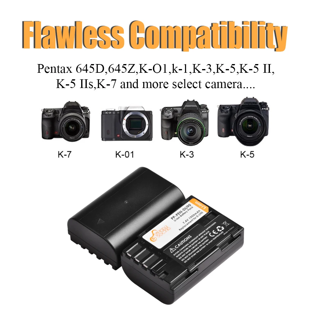 Фото DLi90 D Li90 D-Li90 Аккумулятор + USB Двойное зарядное устройство для Pentax K-7 K-7D K-5 K-5D K-5 II K-5IIs K-3 K-3 II K-01 K-1 645 645D 645Z №2
