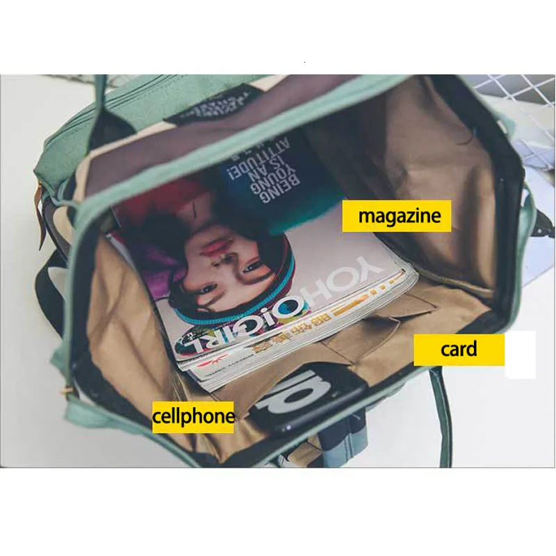 

Fashion Canvas Ring Laptop Backpack Schoolbag Women School Fashion Girl Travel Bags For Teenage Mochila Feminina Escolar Bagpack