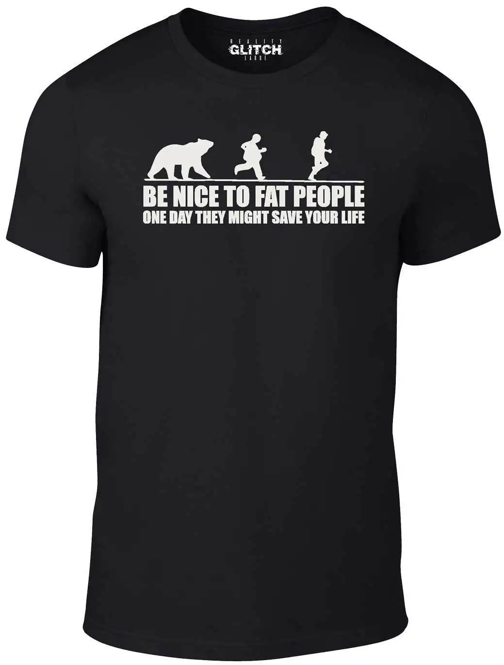 Забавная футболка с надписью Be Nice to Fat People Медведь Чейз паб шутка мультяшная