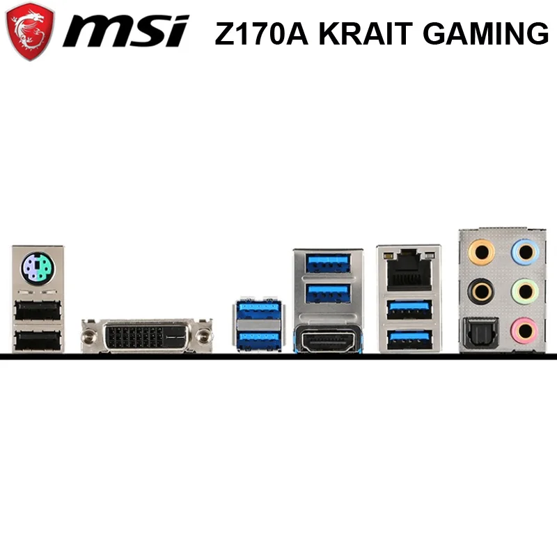 MSI Z170A krir,      LGA 1151,  Core i7 i5 i3 Intel Z170 DDR4 64  M.2,   MSI Z170