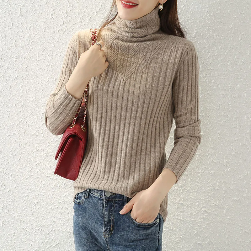 Осенне-зимний новый кашемировый свитер с ворсом Свободный вязаный джемпер