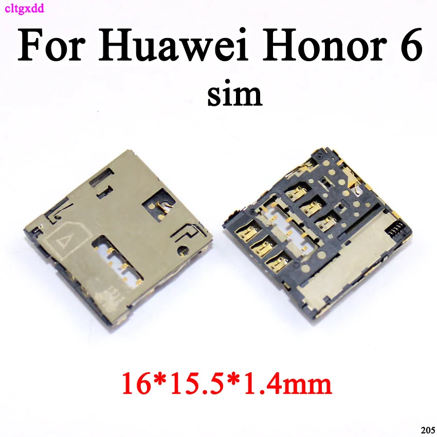 Cltgxdd 1 шт. TF sim Кардридер разъем гнездо для huawei honor 6 H60 L02|Соединители| |