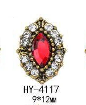 HY-4117 10pcs 10 шт./лот, древний сплав, дизайн ногтей, 3d, плоская задняя сторона, цветные бриллианты, жемчужные ювелирные изделия, стразы, украшения для ногтей - Цвет: HY-4117 10pcs