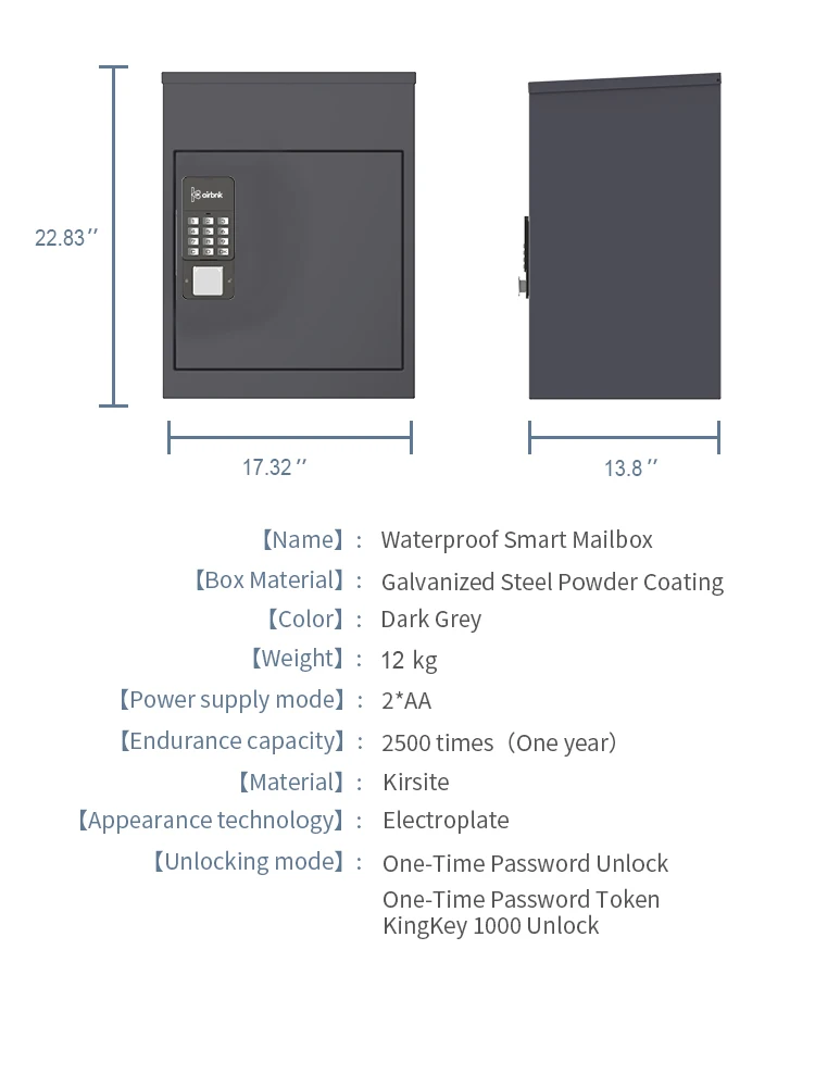 

M300 Key Safe-deposit Box Token Security Key Lock Box Bluetooth Key Box School Key Management Smart Key Cabinet Smart Post Box