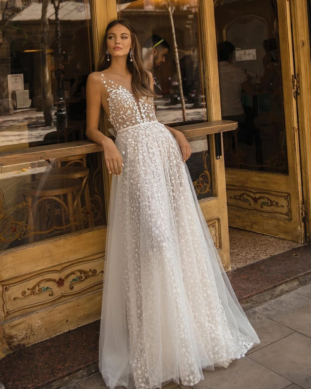 Vivian's Bridal Необычные кружевные аппликации летнее пляжное свадебное платье Милая