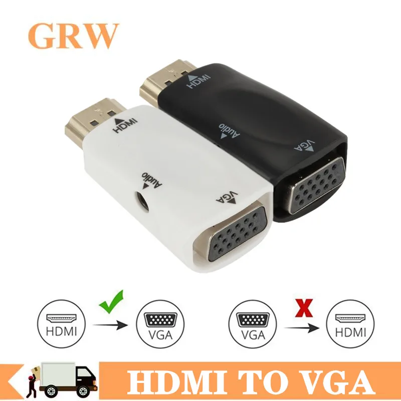 Адаптер HDMI-VGA штырь-гнездо 1080P | Электроника
