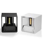 Светодиодный светильник для крыльца, водонепроницаемый, IP65, 12 Вт, 20 Вт, алюминиевый, регулируемый, 85-наружный светодиодный настенный светильник в переменного тока