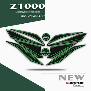 Мотоциклетные аксессуары, передняя обтекатель, плата с цифрами двигателя, 3D наклейки, гелевая защита для логотипа Kawasaki Z1000 2010 z 1000