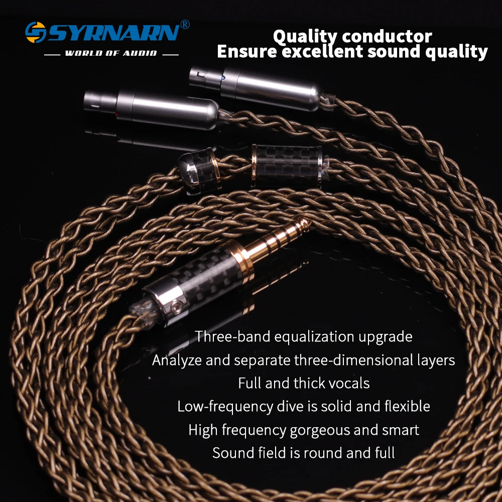 SYRNARN-cable de 3,5mm para auriculares, cable de auriculares de 4,4mm, 650HD700t5P, D9200, MSR7B, SR9, línea de actualización para utopía FOCAL, HD800S/800/820