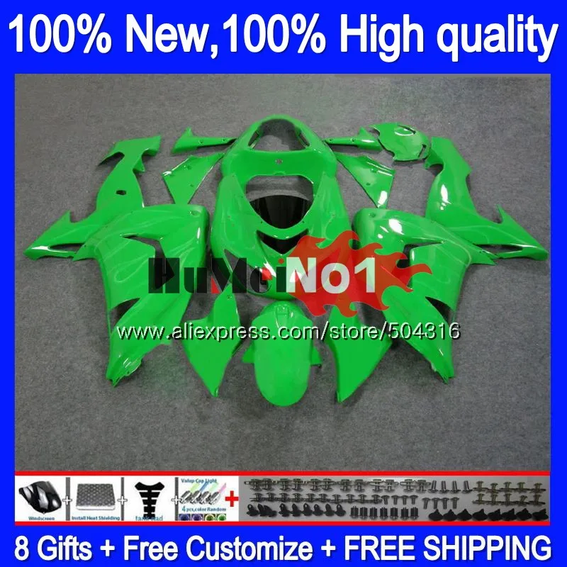 

Корпус для KAWASAKI ZX-1000 ZX 10 сотрудников отдела исследований ZX 1000CC ZX10R 06 07 72MC. 29 ZX-10R ZX1000 CC ZX 10R 2006 2007 06 07 обтекателя зеленый пламя