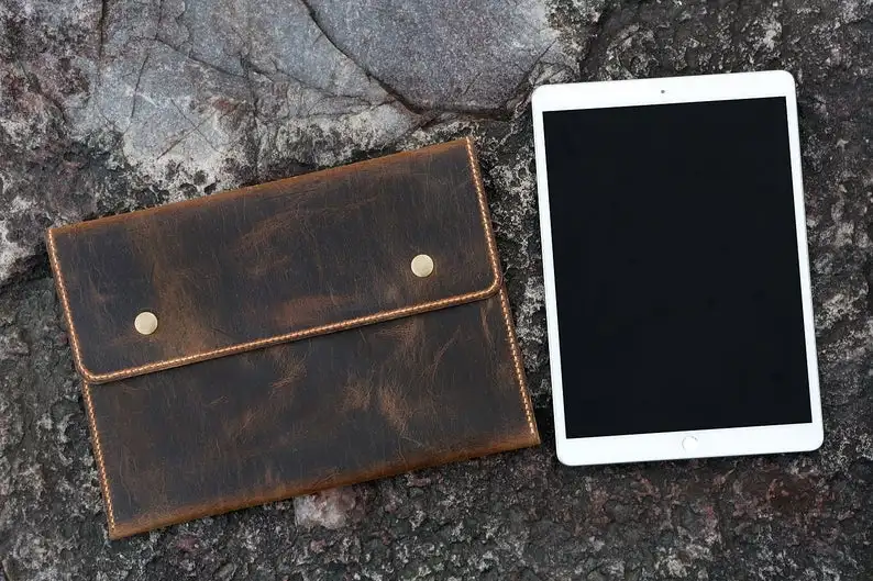 Персонализированный деревенский чехол из натуральной кожи для нового 2018 iPad Pro 11 12