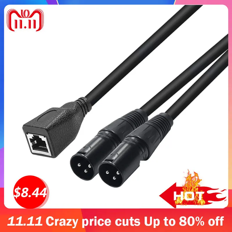 Кабель удлинитель XLR RJ45 для гитары 6 5 мм|Кабели VGA| |
