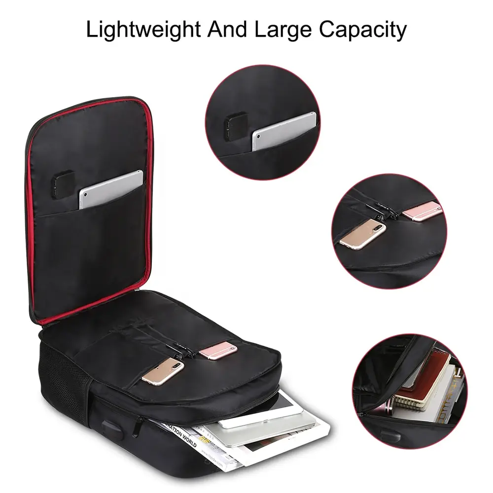 

HAWEEL Solar Backpack 14W Solar Panel Powered Backpack Laptop Bag Water-resistant Large Capacity with External USB Charging Port