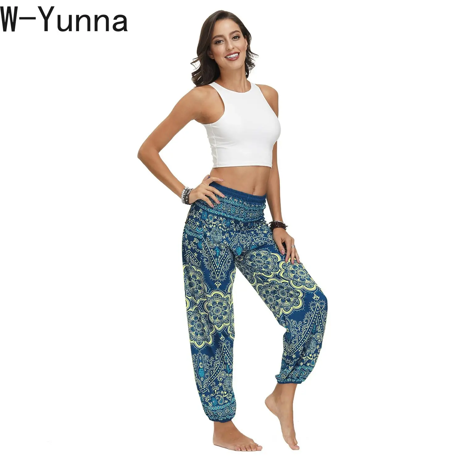 Женские свободные шаровары W-Yunna летние спортивные штаны в стиле Харадзюку с