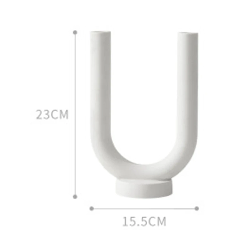 

2 Pcs Candle Holder Ceramic Candlestick Minimalist Candle Holder Tealight Holder Candle Stand Desktop Type, D & B