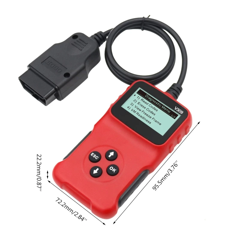 

Universal OBD Car Fault Reader Code Scanner Vehicle Automobile Fault Detector Diagnostic Device Fault Code Reader Tool