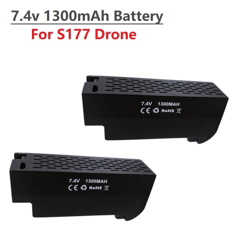 1 шт. Оригинал 7 4 в 1300 мАч Lipo батарея для S177 Drone Rc Quadcopter запасные части | Игрушки и