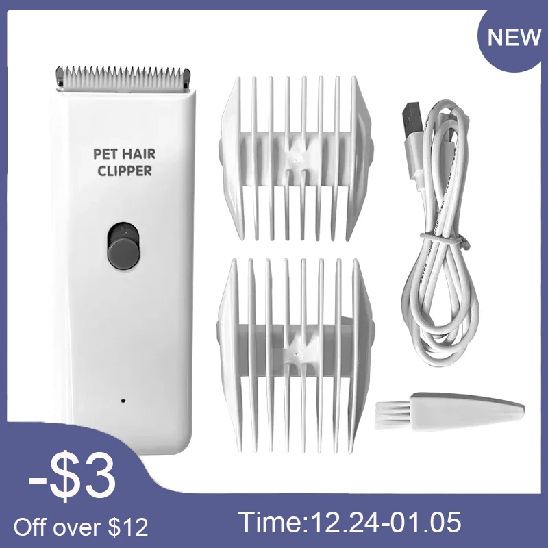 

Машинка для стрижки домашних животных, электрическая машинка для стрижки шерсти кошек и кроликов, Водонепроницаемая бритва, триммер для па...