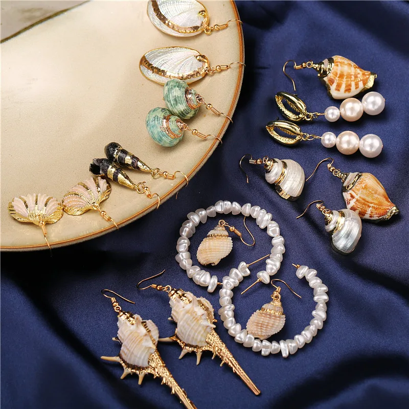 Женские серьги подвески IF ME в стиле бохо летние геометрические из Морского