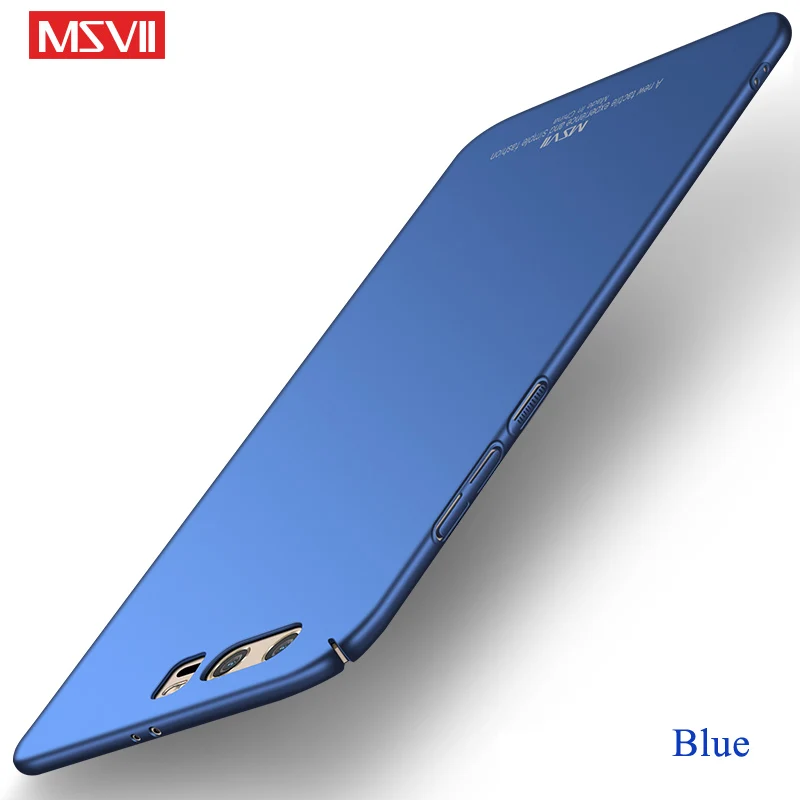 Honor 9 Lite чехол Msvii Тонкий матовый чехол для huawei Honor 9 V9 чехол Honor9 Lite чехол-держатель с кольцом для huawei Honor 9X Pro чехол s - Цвет: Blue