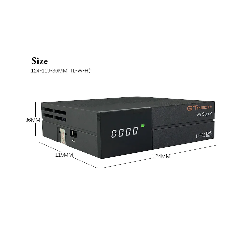 Европейский спутниковый приемник FREESAT H.265/Havc TV box GTMEDIA DVB S2 V9 супер поддержка YOUTUBE