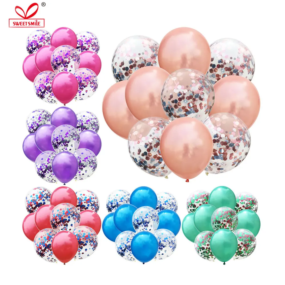 12 дюймов цветные латексные шары надувные конфетти баллон из гелий Air Balls