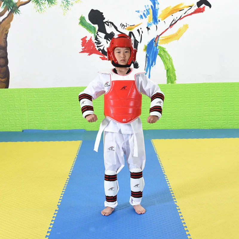 

Karate Clothing Taekwondo Chest Guard Body Back Protection Women Men Children Kids Martial Arts Sparring Gear Fitness Set