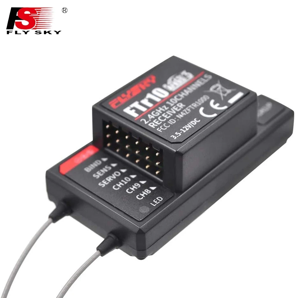FlySky FTr10 2 4G 10CH двухсторонняя двойная антенна PPM/IBUS AFHDS3 мини-приемник для Fly-Sky PL18 FPV