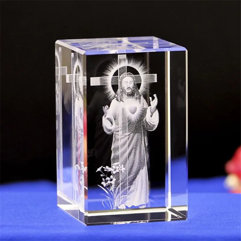 

Jesus 3D Crystal Glass Laser Art Religion