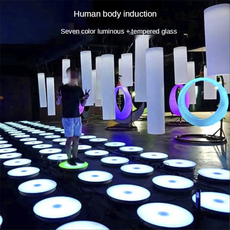 Фонари светодиодная подсветка пол наружный Круглый подземный светильник