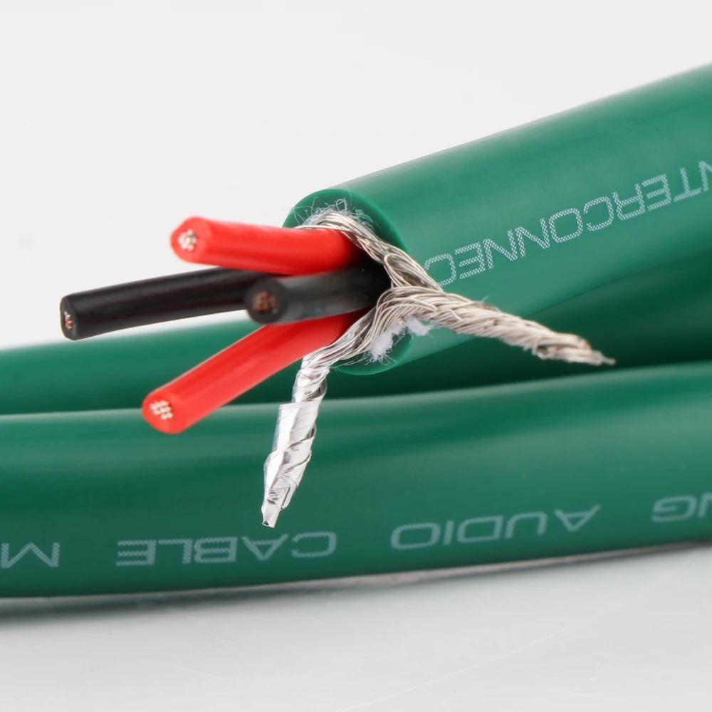 Высокое качество 2328 Чистый медный Серебряный смешанный HiFi аудио кабель RCA