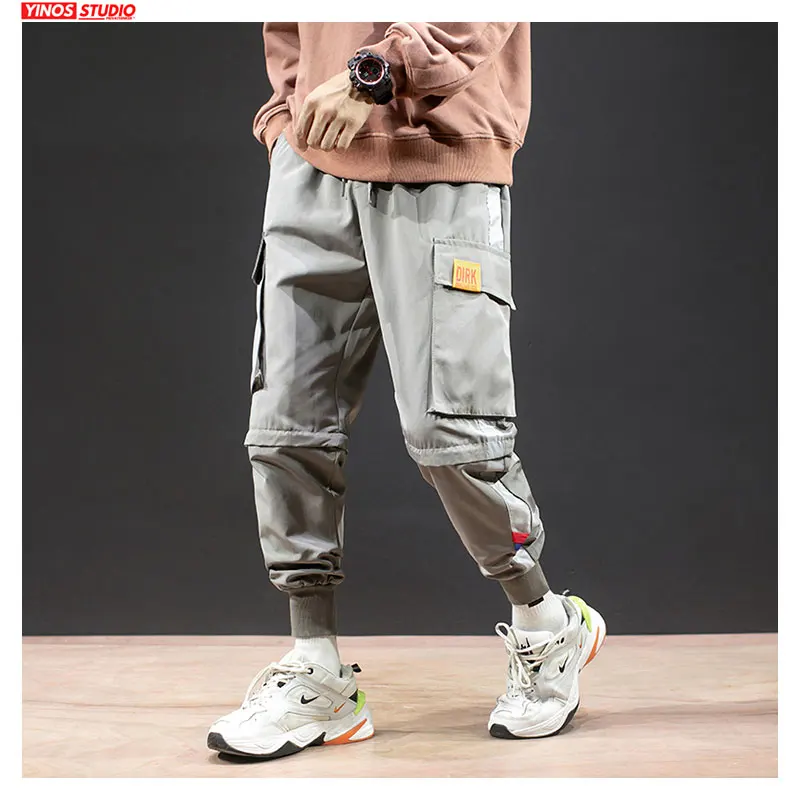 Дропшиппинг осенние мужские уличные однотонные повседневные японские шаровары