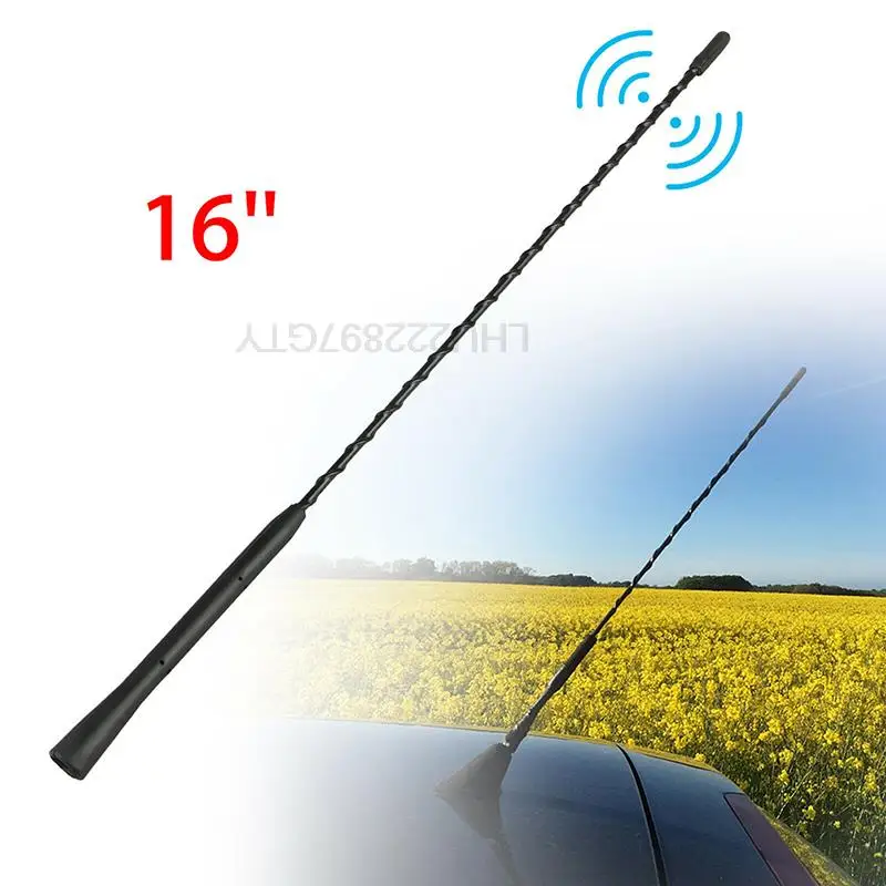 

16" Replacement Car Radio Stereo Aerial Bee Sting Mast Antenna Black