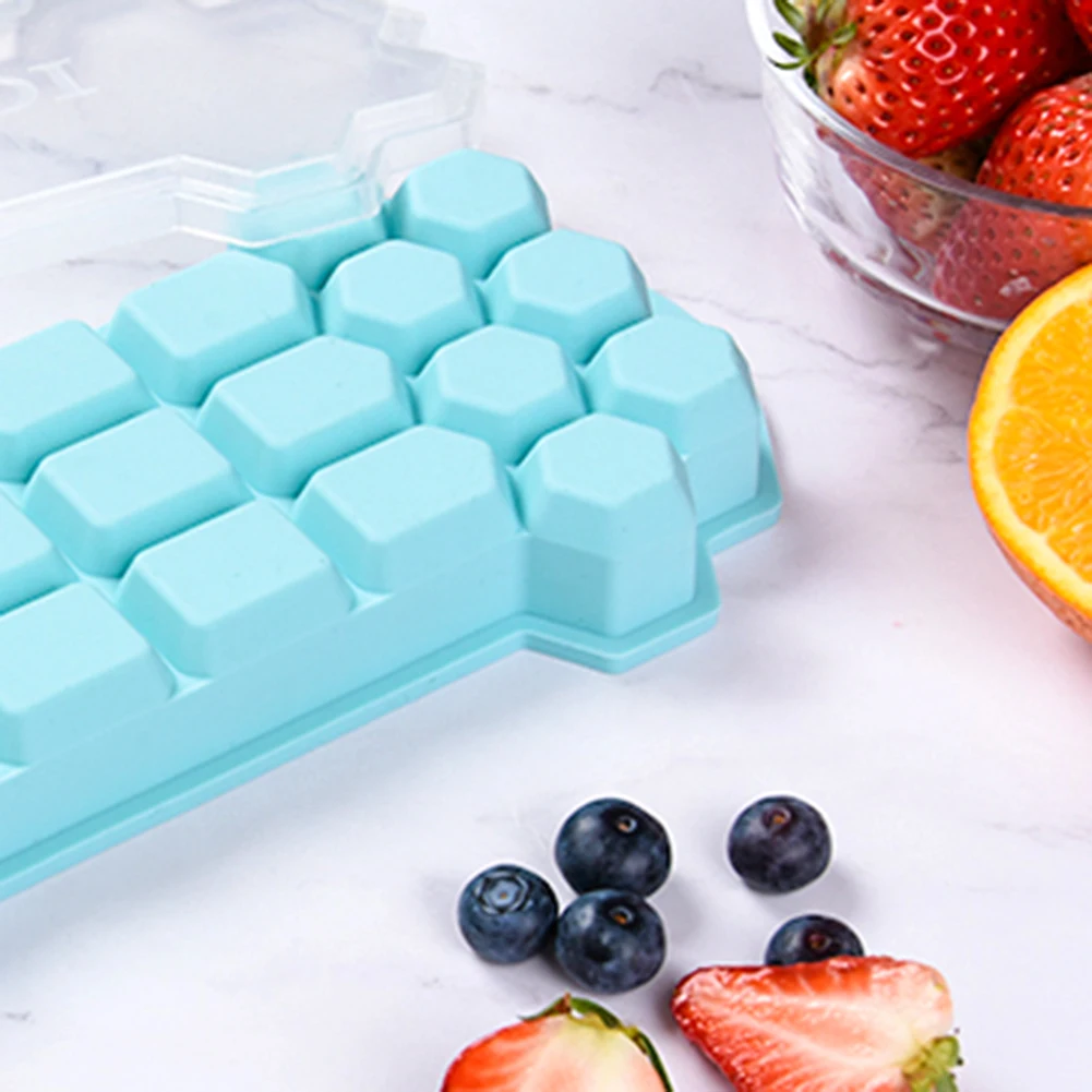 26 Grids Ice Cream Mold Tray with Lid Mould Cube Maker Kitchen DIY Food Tool Pudding Chocolate Whiskey Molds |