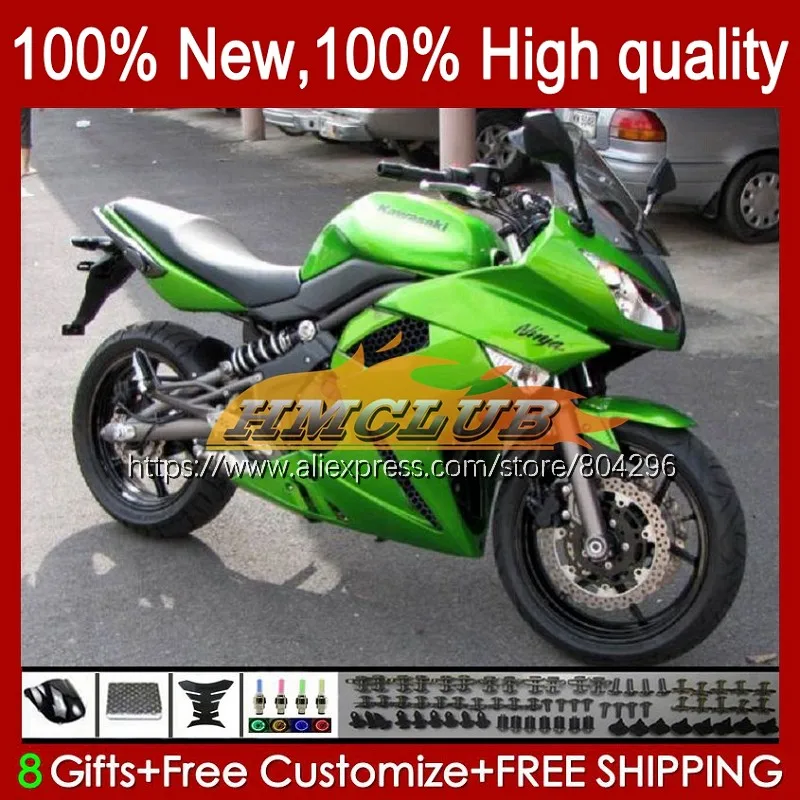 

Корпус для KAWASAKI 650R ER 6 F ER6 Металлический Зеленый F 2009 2010 2011 114No.6 ER 6F 09-11 650-R ER-6F 650 R ER6F 09 10 11 обтекатель