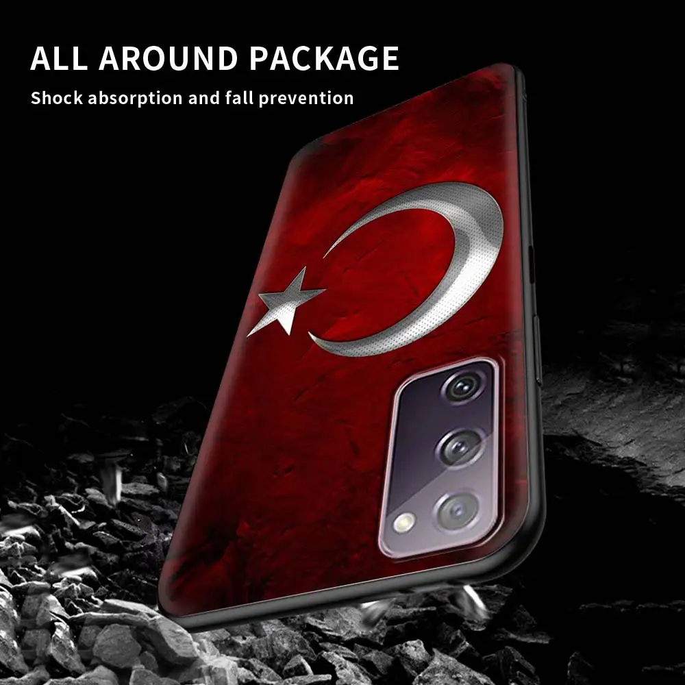 

Turkey Flag Silicone Cover for Samsung Galaxy S20 FE S21 S10 S9 Plus S8 Note 20 Ultra 10 Lite 9 8 Soft Phone Case