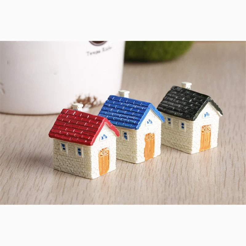 Милый изящный дом здание домик маленькая статуя украшение для дома аксессуары