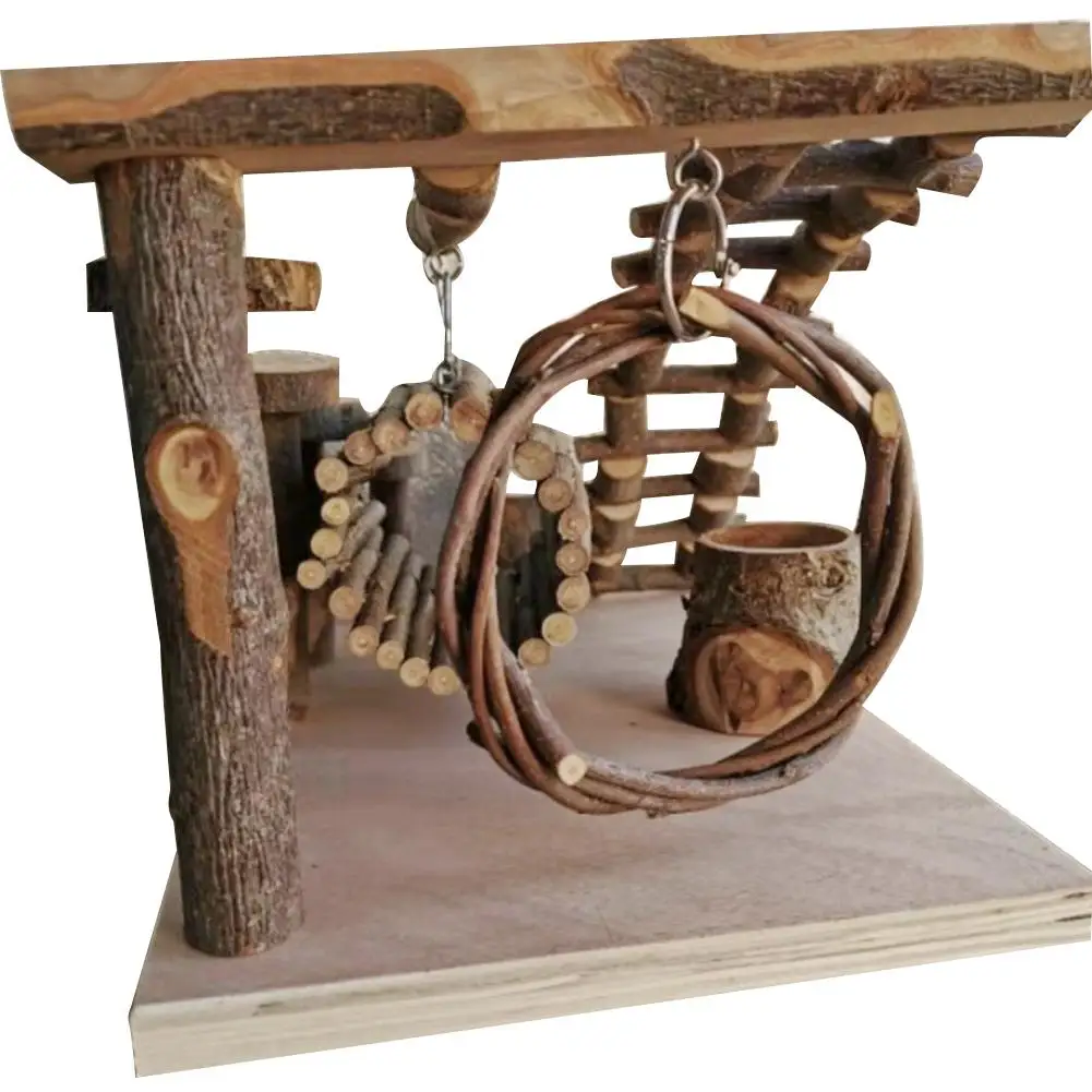 Яблоко дерево Хомяк Игрушка лестница маленькая для домашних животных Шаг Фитнес